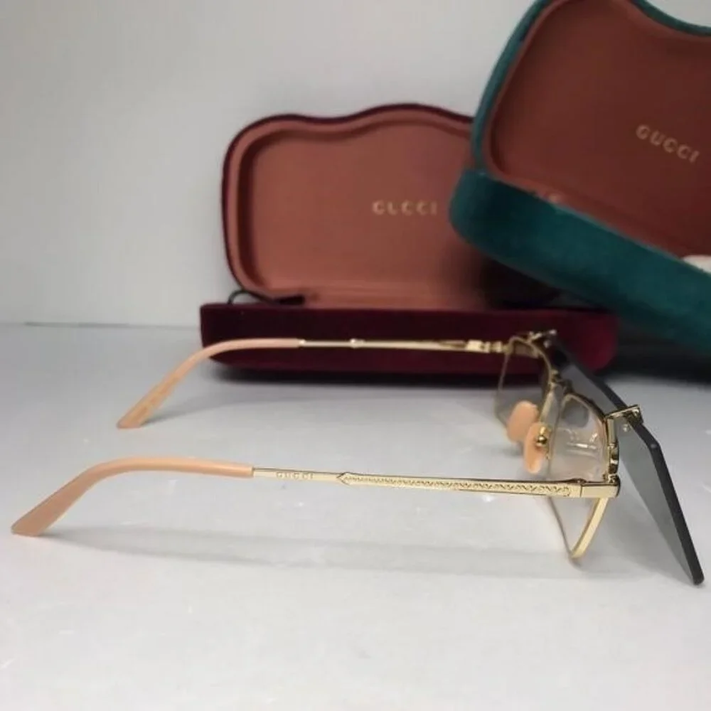 💯 Original GUCCI FLIPPING Rectangular Sunglasses / EYEGLASSES GG0363S 001